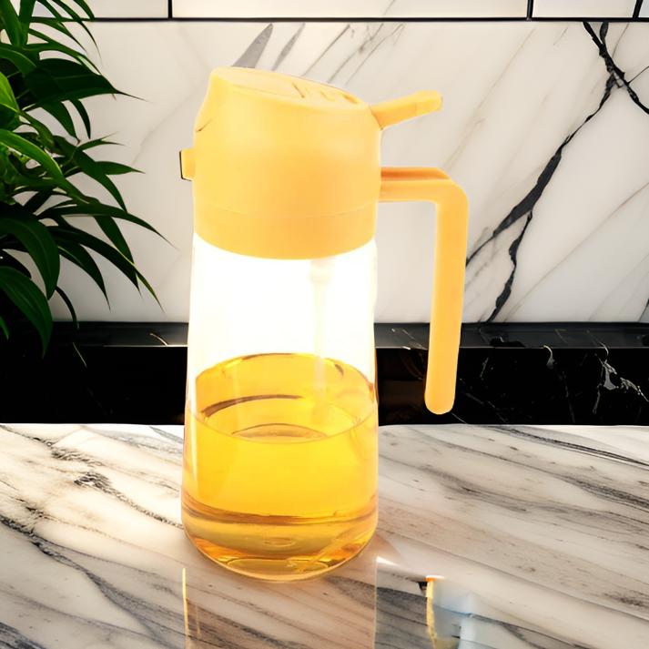 16Oz Oil Dispenser Bottle, 2-in-1 Olive Oil Dispenser and Oil Sprayer
