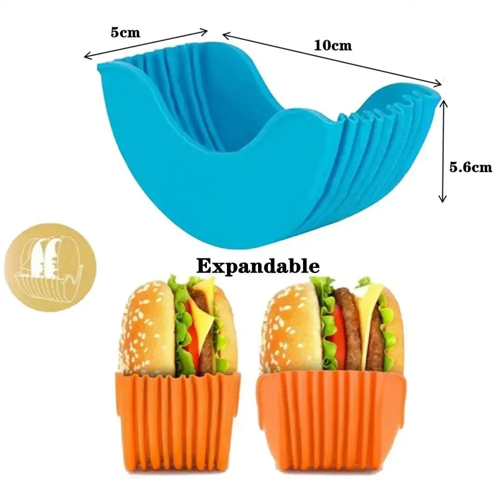 Reusable Silicone Burger Holder