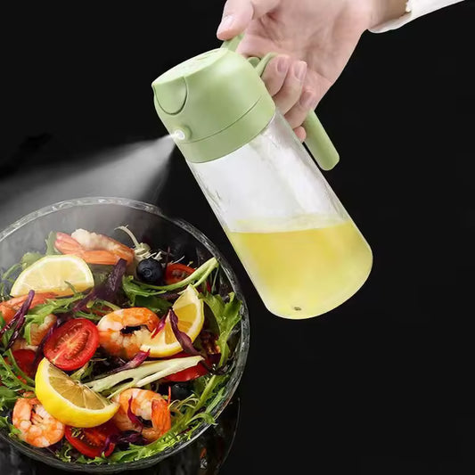 16Oz Oil Dispenser Bottle, 2-in-1 Olive Oil Dispenser and Oil Sprayer